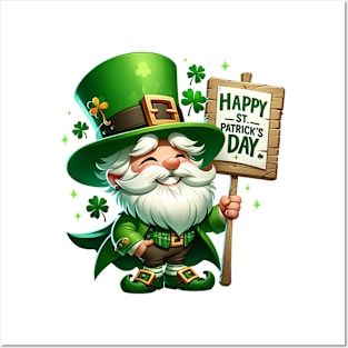 St Patricks Day Leprechaun Posters and Art